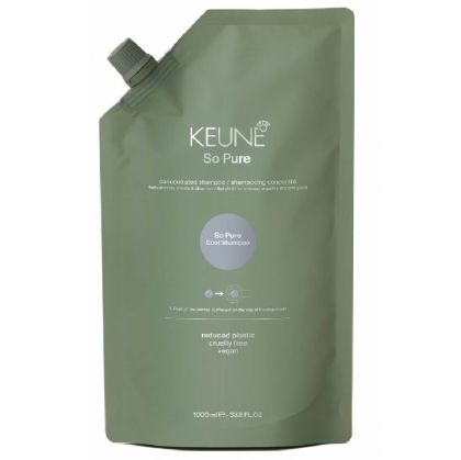 Веган матиращ шампоан за свеж тон на руса и сребриста коса Keune So Pure Cool Shampoo 1000ml - Пълнител