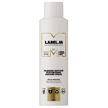 Уплътняващ спрей за обем с дълготрайна средна фиксация label.m Fashion Edition Texturising Volume Spray 200мл
