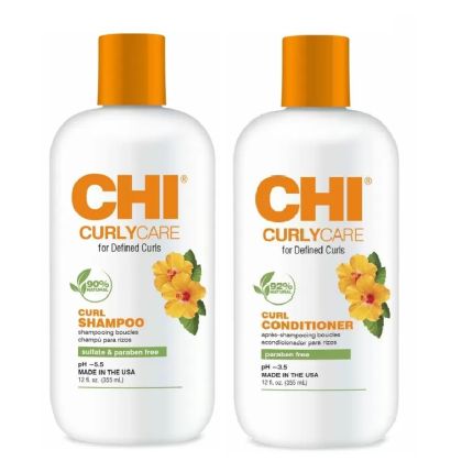 Хидратиращ комплект от шампоан и балсам за къдрава коса CHI Care Curl 2х355ml