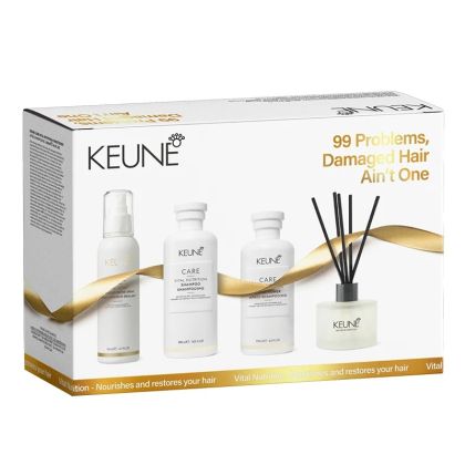 Коледен комплект за хидратиране на косата KEUNE Vital Nutrition с подарък арома дифузер 
