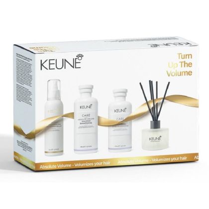 Коледен комплект за уплътняване, обем и блясък KEUNE Care Absolute Volume с подарък арома дифузер