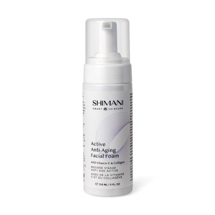Почистваща пяна за лице с витамин C и колаген Shimani Smart Skincare BO:FI Active Anti-Aging Facial Foam  150 ml