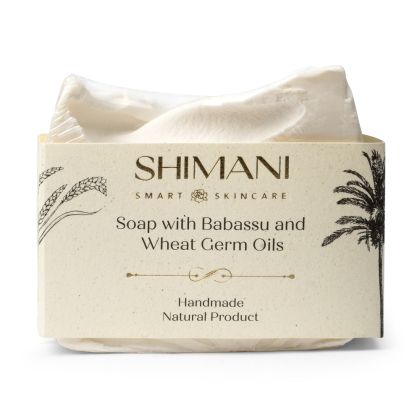 Сапун за лице с масла от бабасу и пшеничен зародиш Shimani Smart Soap with Babassu and Wheat Germ Oils 110 g