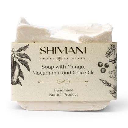 Сапун с масла от манго, макадамия и чия Shimani Smart Skincare Soap with Mango, Macadamia and Chia Oils  110 g