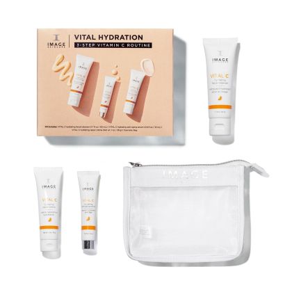Комплект за дълготрайна хидратация на кожата с витамин С Image Skincare Vital Hydration 3-step Vitamin C Routine Travel Trial Kit