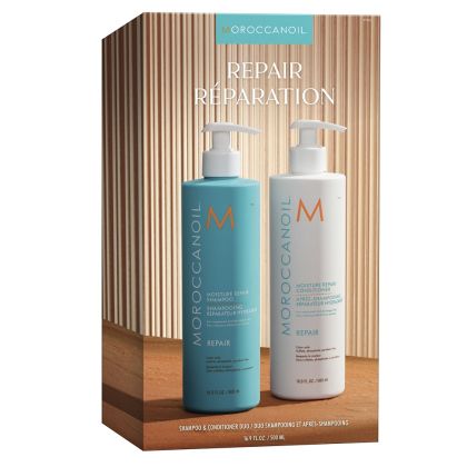 Комплект шампоан и балсам за възстановяване на суха и увредена коса Moroccanoil Repair Duo 2x500ml