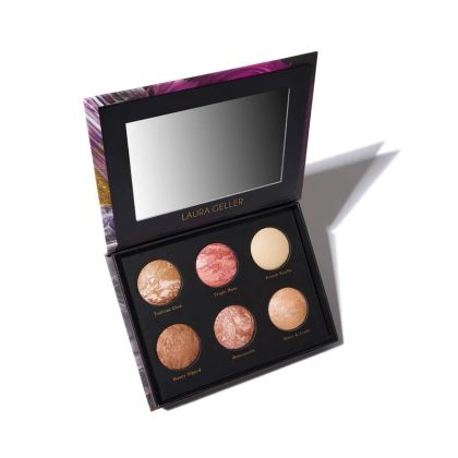 Палитра за лице от руж, хайлайтър и бронзант Laura Geller Cheek to Chic Tropical Glow Face Palette