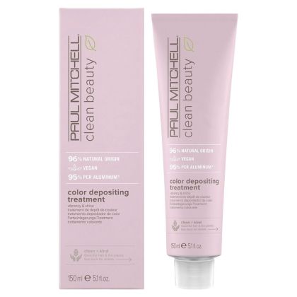 Оцветяваща маска за подчертаване на цвета с екстракт от нар Paul Mitchell Clean Beauty Color Depositing Treatment 150ml
