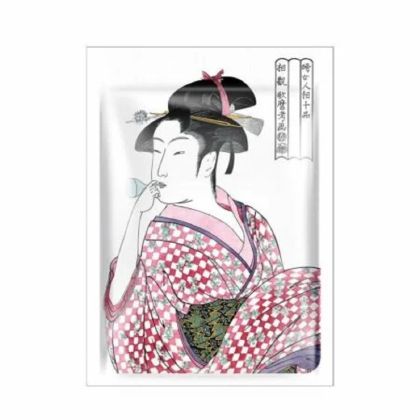 Изглаждаща маска за лице с колаген и Lithospermum Mitomo UKIYO-E Collagen + Lithospermum Japan Facial Essence Mask