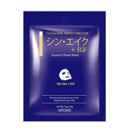 Регенерираща маска със Syn-Ake и EGF (епидермален растежен фактор) Mitomo Syn-Ake + EGF Snowing Facial Essence Mask 