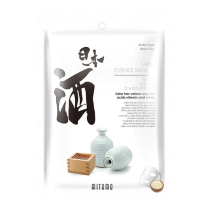 Хидратираща маска за лице с екстракт от Саке Mitomo URUURU Sake Facial Essence Mask 