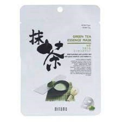 Избелваща маска за лице с екстракт от японски зелен чай Матча Mitomo URUURU Green Tea Facial Essence