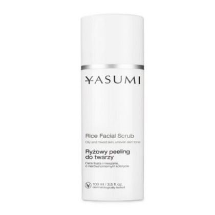 Нежен подхранващ и озаряващ ексфолиант за лице с екстракт от ориз Yasumi Rice line Pure Rice  Facial Scrub 100 ml