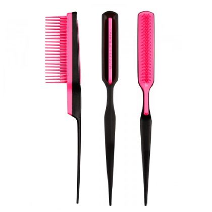 Гребен за тупиране и оформяне за всеки тип коса Tangle Teezer BACK COMBING BLACK/PINK