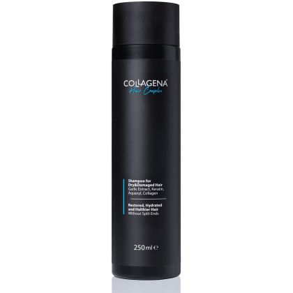 Шампоан за суха и изтощена коса с чесън и кератин Collagena Hair Complex Shampoo 250 ml