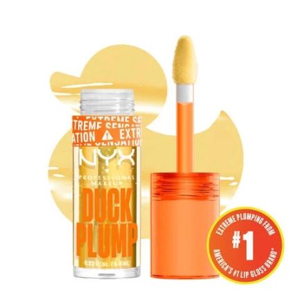 Гланц за устни с пикантен джинджифил с цвят и много блясък NYX Professional Makeup Duck Plump High Pigment Lip Gloss