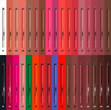 Нюд молив за устни с масло от жожоба и витамин Е NYX Lipliner Line Loud Longwear
