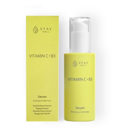 Озаряващ и хидратиращ серум за лице с витамин C+B3 Stay Well Vitamin C+B3 Serum 50 ml