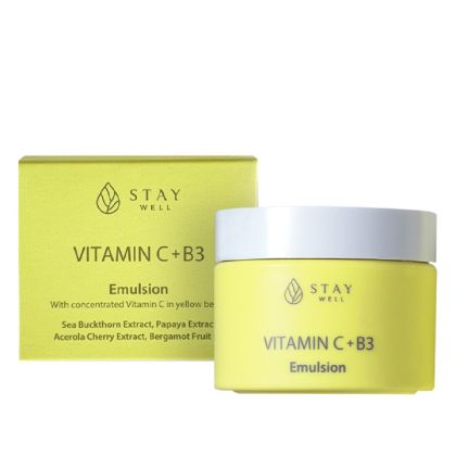 Озаряващ крем за лице с витамин C+B3 Stay Well Vitamin C+B3 Emulsion Cream 50 ml