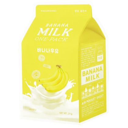 Обновяваща лист маска за лице с бананово мляко A'PIEU Banana Milk One-Pack Mask 21 g