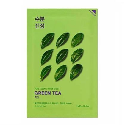 Успокояваща лист маска за лице със зелен чай Holika Holika Pure Essence Mask Sheet - Green Tea 20 ml 