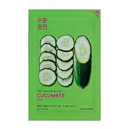 Хидратираща лист маска за лице с краставица Holika Holika Pure Essence Mask Sheet - Cucumber 20 ml 