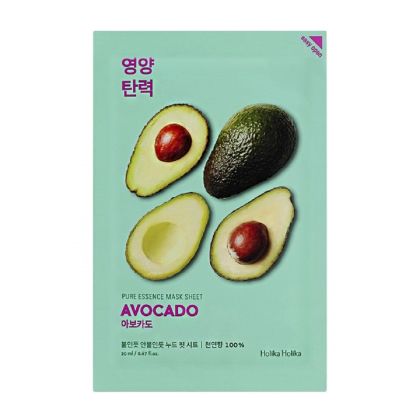 Подхранваща лист маска за лице с авокадо Holika Holika Pure Essence Mask Sheet – Avocado 20 ml 
