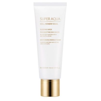 Почистваща пяна с екстракт от охлюв и зелен чай Missha Super Aqua Cell Renew Snail Cleansing Foam 100ml