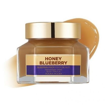 Нощна маска за лице с мед и боровинки Holika Holika Honey Sleeping Pack (Blueberry) 90 ml
