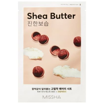 Хидратираща и подхранваща шийт маска с екстракт от масло от шеа Missha Airy Fit Sheet Shea Butter 19g