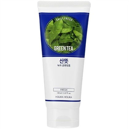 Почистваща пяна за лице с екстракт от зелен чай Holika Holika Daily Fresh Olive Cleansing Foam Green Tea 300 ml