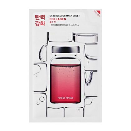 Овлажняваща анти-ейдж лист маска с колаген и азиатска центела Holika Holika Skin Rescuer Mask Sheet - Collagen 20 ml 