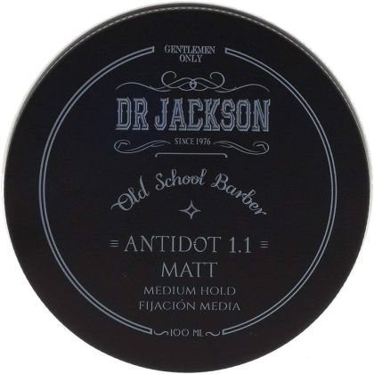 Матова стилизираща помада за мъже със средна фиксация Dr Jackson Gentlemen Only Old School Barber AntIdot 1.1 Pomade Matt 100 ml
