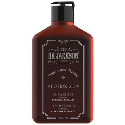 Веган шампоан за възстановяване на къдрава коса за мъже Dr Jackson Gentlemen Only Old School Barber Potion 2.0 Curly Shampoo 200 ml