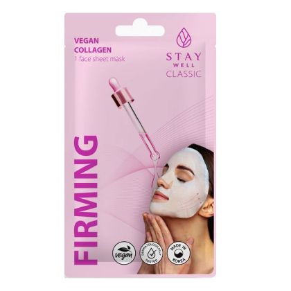 Стягаща шийт маска с екстракт от Centella Asiatica и веган колаген Stay Well Classic sheet mask - Collagen
