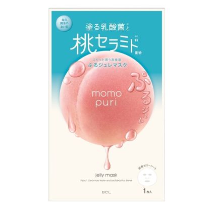 Хидратираща гел лист маска за подхранена и еластична кожа Momopuri Jelly Mask 22ml