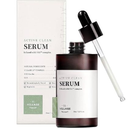 Серум против акне с ниска концентрация на AHA и BHA Village 11 Factory Active Clean Serum 50ml
