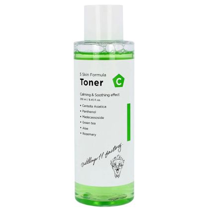 Успокояващ тоник за лице с ниацинамид, алое и зелен чай  Village 11 Factory C Skin Formula Toner 250ml