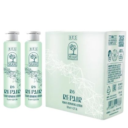 Кератинов лосион в ампули за възстановяване на увредена коса BES SILKAT R6 Repair Tonus Lotion 8x15ml