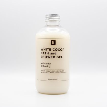 Луксозен душ гел с масло от Олус и Камелина и кокосов аромат Blautty  The Bath & Shower Gel Collection White Coco Moisturizer & Relaxing 250 ml