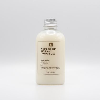 Луксозен душ гел с масло от Олус и Камелина и кокосов аромат Blautty  The Bath & Shower Gel Collection White Coco Moisturizer & Relaxing 100 ml