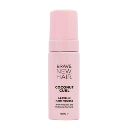 Натурален стилизиращ мус за къдрици без отмиване Brave New Hair Coconut Curl Leave-In Hair Mousse 150 ml