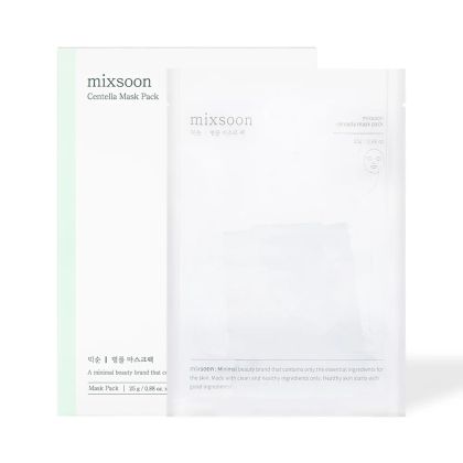 Успокояваща листна маска Mixsoon Centella Mask Pack 5pcs x 25 g 