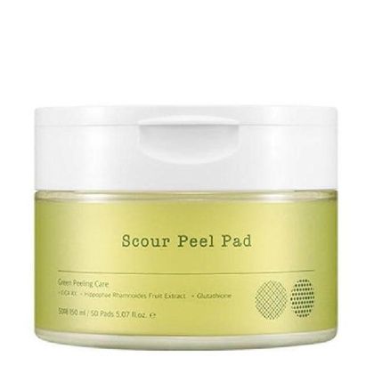Ексфолиращи и почистващи падове за лице с AHA, PHA, BHA и LHA Ottie Scour Peel Pad 50pads/150ml