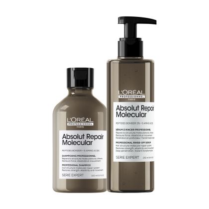 Шампоан и серум за увредена плътна коса Loreal Professionnel Absolut Repair Molecular Kit 2024