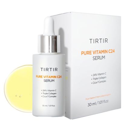 Нощен серум за изравняване на тена с 24% чист витамин С TIRTIR Pure Vitamin C24 Serum 30ml