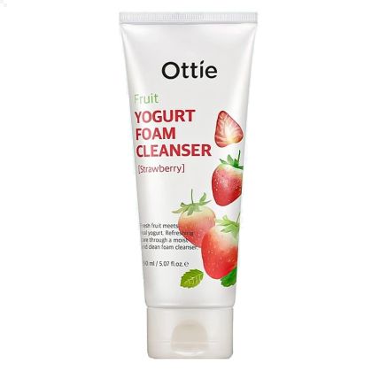 Почистваща пяна за лице с йогурт и ягода Ottie Fruit Yogurt Foam Cleanser Strawberry 150ml