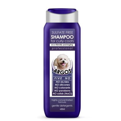 Безсулфатен шампоан за къдрава козина за кучета ARGOS Shampoo For Curly Coats 400ml