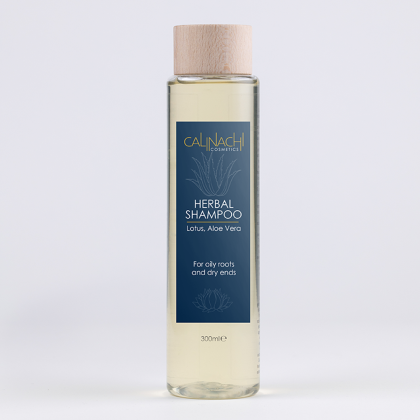 Билков шампоан за мазни корени и сухи краища Calinachi Cosmetics Herbal Shampoo for Oil Roots and Dry Ends 300 ml