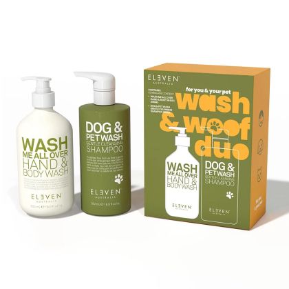 Лимитиран комплект за вас и вашия домашен любимец ELEVEN WASH & WOOF DUO 